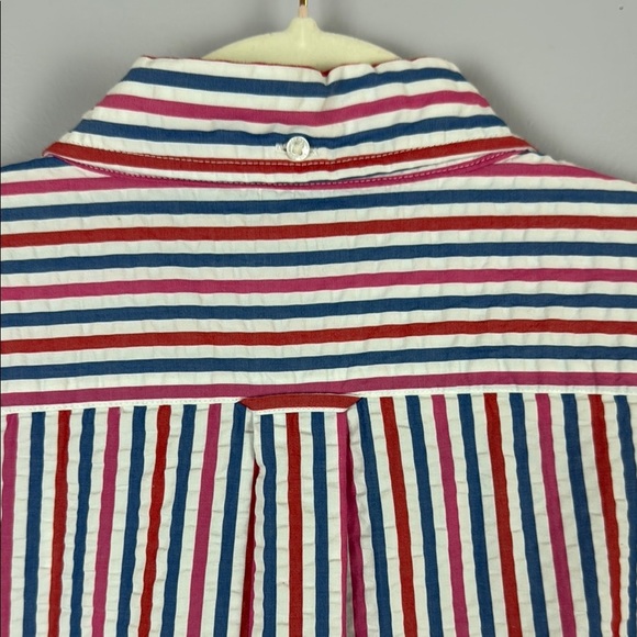 Lands' End Men's Casual Red and Blue Button Down Shirt Size 16-16.5" - Picture 9 of 9